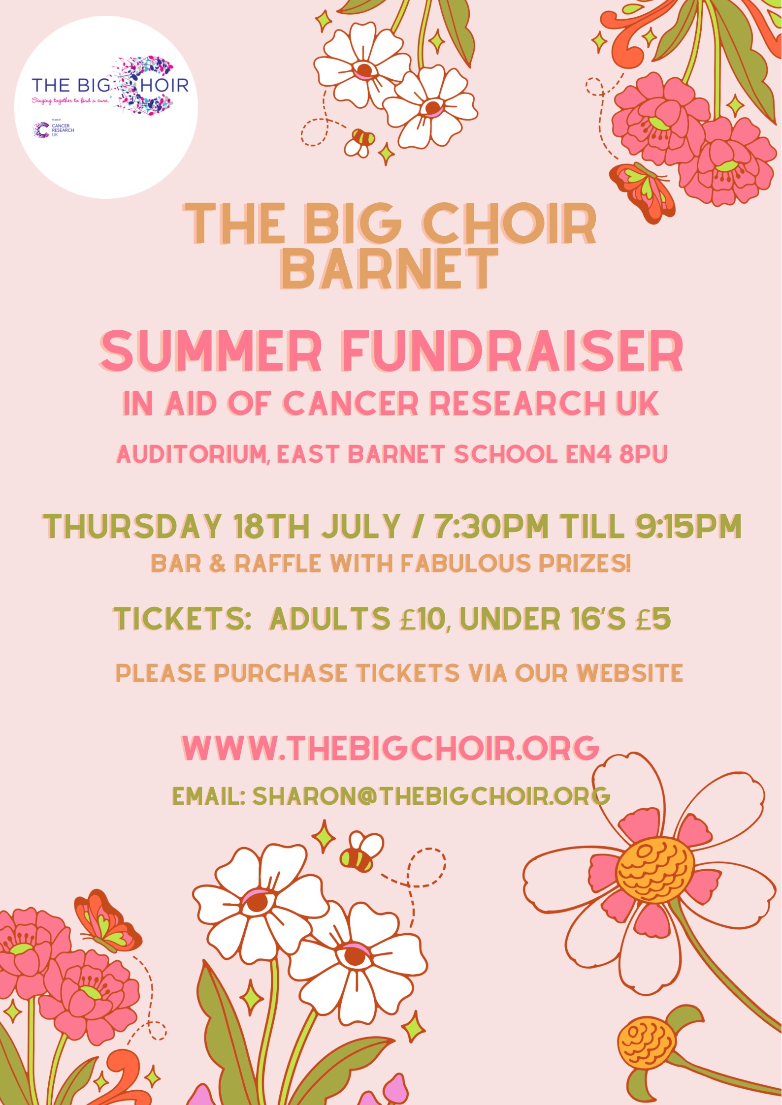 Tickets to Barnet Choir's Summer Show